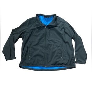 Free Tech Men's Softshell Lightweight Mock Zip Up Jacket Size 3XL